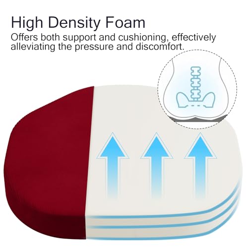 PRIMEPATIO Seat Cushions for Dining Chairs Set of 2, 5cm thick Chair Pads with Ties for Kitchen Garden Living Room, Slip Resistant Indoor Outdoor Seat Cushion, Red, 40x40cm - Cosy Home Interiors PRIMEPATIO Seat Cushions for Dining Chairs Set of 2, 5cm thick Chair Pads with Ties for Kitchen Garden Living Room, Slip Resistant Indoor Outdoor Seat Cushion, Red, 40x40cm - Image 5