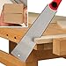 DUEBEL Japanese Saw, Hand Saw Ryoba Double Edge Pull Saw Interchangeable Flush Cut Saw 12.5 Inch Flexible Blade Handsaw for Woodworking
