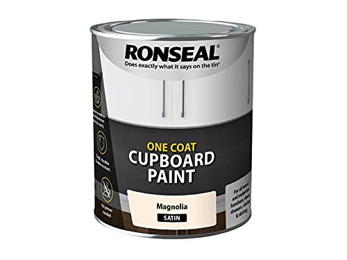 Ronseal One Coat Cupb Paint Magnolia Satin 750ml