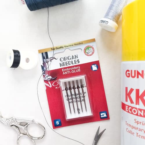 Organ Needles Anti-Glue Sewing Machine Needles Non-Stick 75/11 Size In 2-Pack (10 Needles) #TOP2
