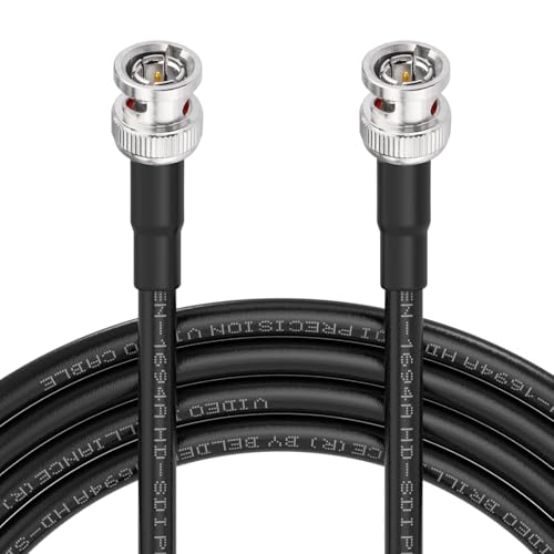Image of Superbat HD/3G/6G SDI Cable 50m BNC Belden 1694A 75ohm Male to Male SDI Video Double-Shielded Cable for Broadcast Camera Professional Camcorder SDI Converter Supports 1080p/4K/12G-SDI (Bonding)
