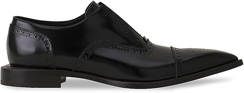 Brogue Oxford Shoes in Shiny Leather