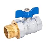 druckluft verschraubungen zoll Werkstoff-Kugel: Messing (verchromt)