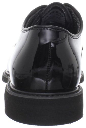 Bates Men's High Gloss Oxford, Glossy Black, 14 C US3