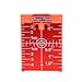 Price comparison product image Freshsell Magnetic Red Target Plate for Rotary Cross Line Laser Level Distance Measurer, Improves Working Range and Visibility, Metric and Imperial Units, 1 Pc