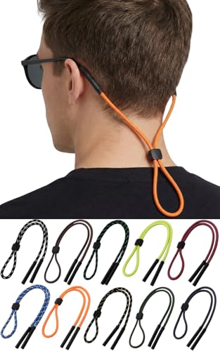 [TERTIS] ターティス メガネチェーン メンズ ストラップ ホルダー ストラップ ストッパー アクセサリー 眼鏡 ずれ防止 おしゃれ グラスコード サングラス 落下防止 サングラス すべり止め スポーツ 登山 アウトドア (オレンジ)の商品画像（Amazon）