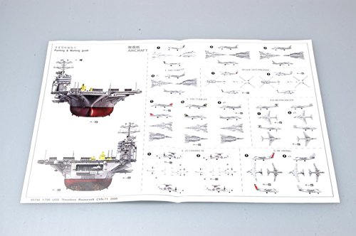 Trumpeter 1/700 Uss Theodore Roosevelt Cvn71 Aircraft Carrier 2006 Model Kit #TOP3