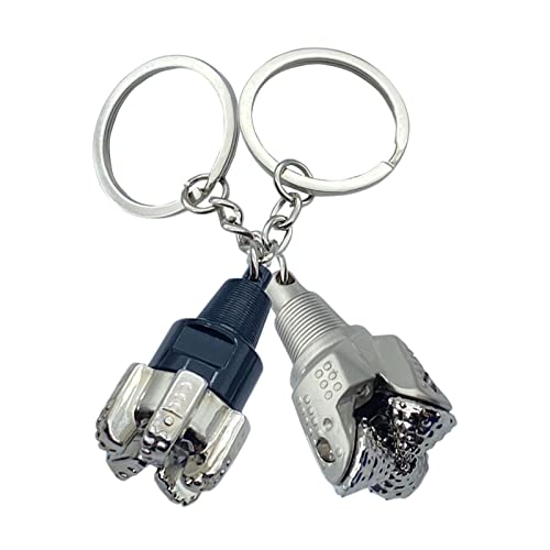 LIUDRUDN 3D Rotatable Oilfield Tricone drill bit keychain