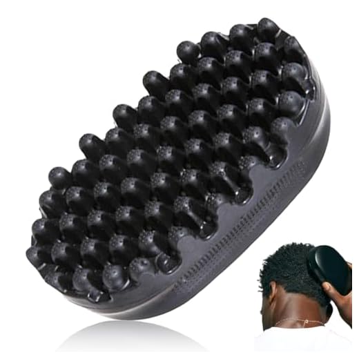 HAMKU 1 Pcs Haarbürste, lockiges Haarbürste, Gummi Haarbürste, Dreadlock -Twist -Styler -Pinsel Waschbares Afro Haarschwamm Afro -Schläger für schmutzig geflochtene lockige Haare, Sponge für Haare