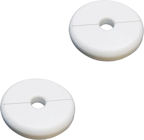 CAcoverVA 2 Pack Wall Split Flange for 0.39 Inch/10mm OD Pipe ABS Escutcheon Pla