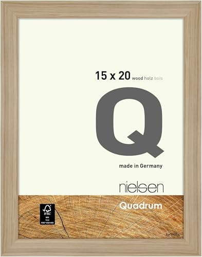 nielsen Bilderrahmen, 15 x 20 cm, Holz, Eiche Natur, Fotorahmen zum Auftstellen und Aufhängen im Hoch- & Querformat, Echtglas, Quadrum nielsen Bilderrahmen, 15 x 20 cm, Holz, Eiche Natur, Fotorahmen zum Auftstellen und Aufhängen im Hoch- & Querformat, Echtglas, Quadrum