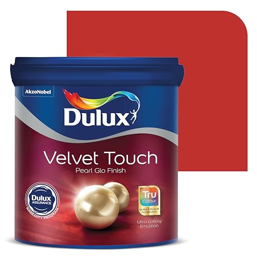 Image of Dulux Velvet Touch Pearl GLO Interior Emulsion Paint (10L, O'Hara) - Luxurious soft-sheen wall paint, highly durable, washable, rich, intense colors, with 6-year warranty