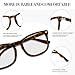 NZKNP Tortoise Blue light Glasses, Blue Light Glasses for Woman, Bluelight Blocking Glass Frame for Men Fashion Computer Game Reading TV Use