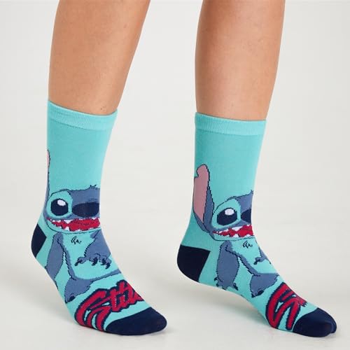 Disney Stitch Mug and Socks Gift Set for Women Teenagers Cute Ceramic Mug Soft Calf Socks, Stocking Filler Gifts for Her (Navy Stitch) - Image 3
