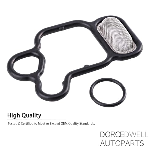 Image of Head Cylinder Solenoid Valve Gasket Kit - 15815R40A01 91319PAAA01 01239500 VVS907 - Fits 2009-2015 Acura ILX TSX Honda Civic CR-V CROSSTOUR - VTEC Filter Spool Valve 2.4L