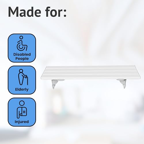 Homecraft Savanah Slatted Bath Board, Comfortable, and Stable, Quick Draining Design, Bathroom Aid, For Elderly, Disabled, Post Op, with Quick Draining, 66cm Length x 23cm Wide (26\)