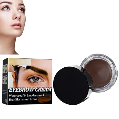 KOAHDE Gel Cremoso Cejas con Cepillo de Cejas,Crema para Cejas Natural,Gel Crema para Cejas,Crema para Cejas de Larga Duración,Gel para Cejas Resistente al Agua,Crema para Cejas,Pomada para Cejas