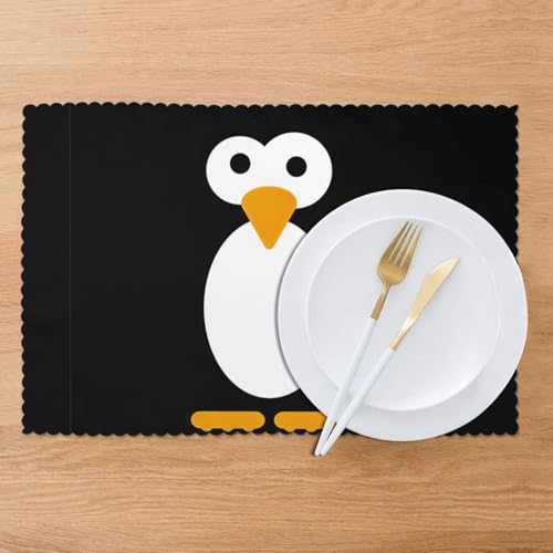 Set de table pingouin lavable idéal pour les repas en famille - 8
