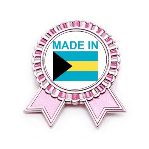 Broche Bahamas Country Love en métal rose idée cadeau tendance