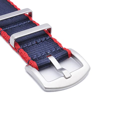 Image of WAMD Seat Belt NATO Watch Straps /Bands - 18mm,20mm,22mm and 24mm Nylon Watch Straps for Watches - Multicolour Options