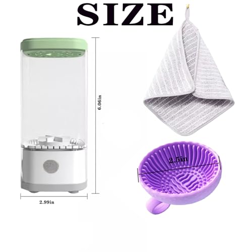 Beauty Swirl Cosmetic Brush Cleaner, Electric Makeup Brush Cleaner Machine, Automatic Makeup Brush Cleaner for All Types of Makeup Sponges and Brushes - Image 7