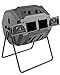 EJWOX Composting Tumbler - Dual Rotating Outdoor Garden Compost Bin, Easy Turn/Enough Height/Heavy Duty Capacity Composter(43 Gallon, Balck)