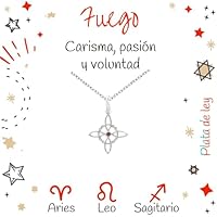 Collar amuleto Nudo de Bruja de Plata de Ley 925 Tamaño XS con