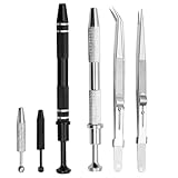 Piercing Zange, 6-teiliges Set Mit Verschiedenen Größen Und Designs Für Schmuckherstellung Und Uhrenreparatur, Ideal Für Präzises Greifen Von Edelsteinen Und Kleinen Komponenten