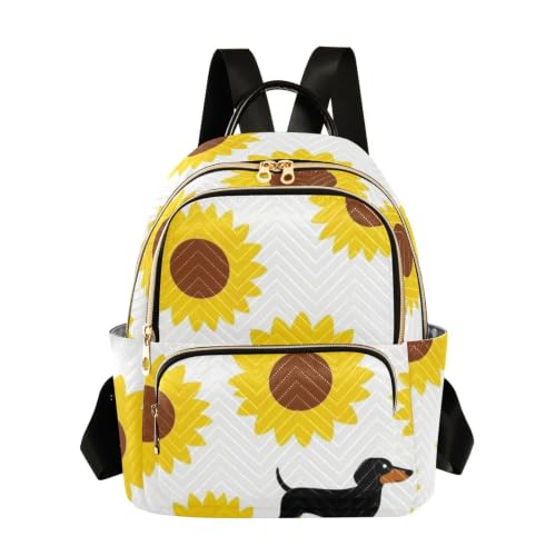 Sac à dos léger de voyage Wudan chien tournesol pour adulte S-M