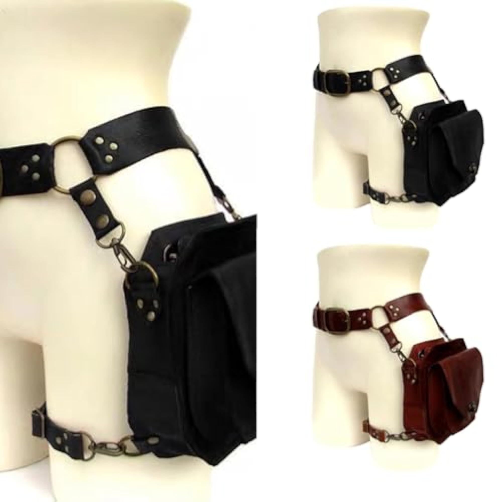 Medieval Alchemy Faux Leather Belt Bag
