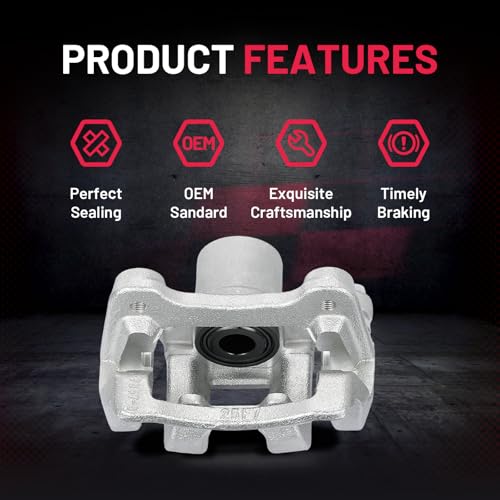 Image of BDFHYK 19-B6456 19-B6457 Rear Disc Brake Caliper Assembly Compatible with Hyundai Sonata 2011-2015 2.0L 2.4L L4, Compatible with Kia Optima 2011-2015 2.4L L4, GAS /FULL HYBRID EV-GAS (FHEV) 2pcs