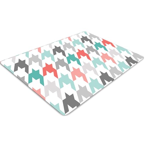 Tapis de chaise protège-sol PVC rectangulaire imperméable 100x70 cm