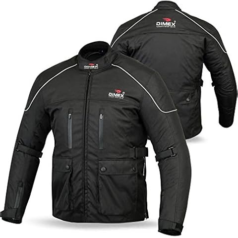 Mens Motorcycle Waterproof Cordura Textile Jacket Motorbike Armours (MEDIUM) Cover