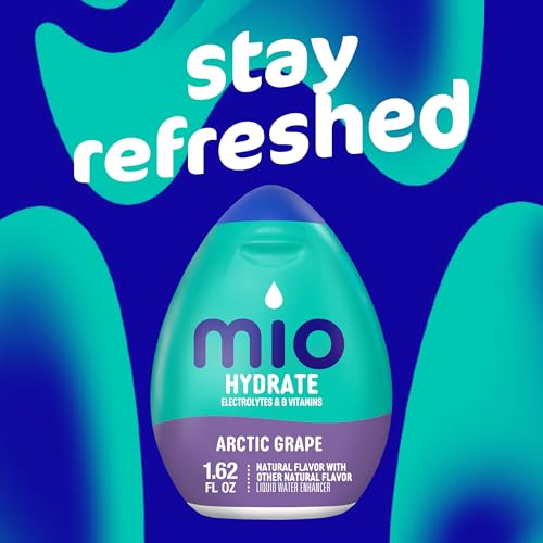 Image of Mio Sport Water Enhancer Variety Pack, 1.62 fl oz, 3 Flavors (Arctic Grape, Berry Blast, Lemon Lime) with Electrolytes and B-Vitamins