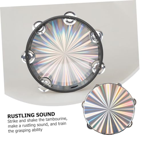 GOOHOCHY Brinquedos 1 Unidade Pandeiro fuet inox pote inox desenvolvimento infantil pandero brinqued