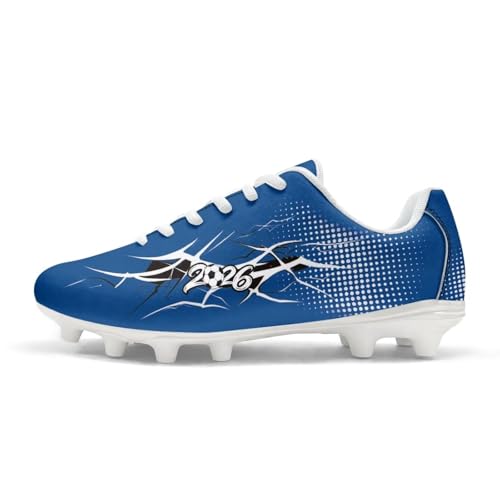 Viuacagoru 2026 Lightning Womens Mens Soccer Cleats Blue Outdoor Football