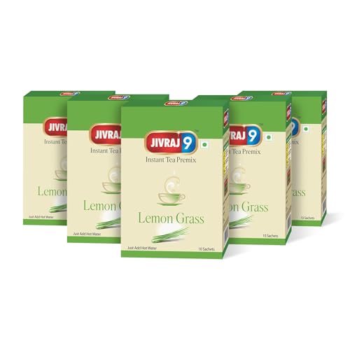 Jivraj 9 Instant Premix Combos (Pack of 5, Lemongrass)