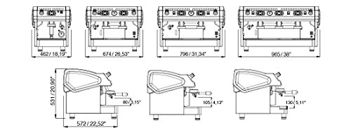CBC Royal Tecnica 2 Gruppig Espressomaschine Kaffeemaschine – Bild 5