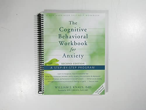 The Cognitive Behavioral Workbook for Anxiety: ... 1974806650 Book Cover