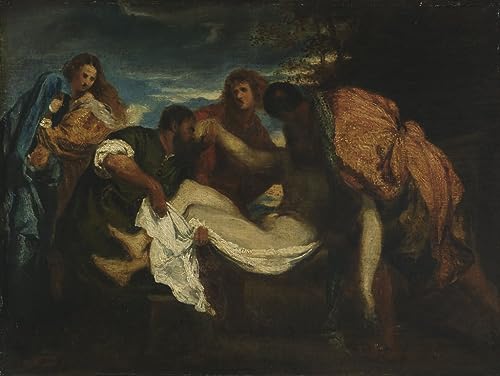 Toile la mise au tombeau par Fantin-Latour, décoration murale 50x70cm pour bureau élégant