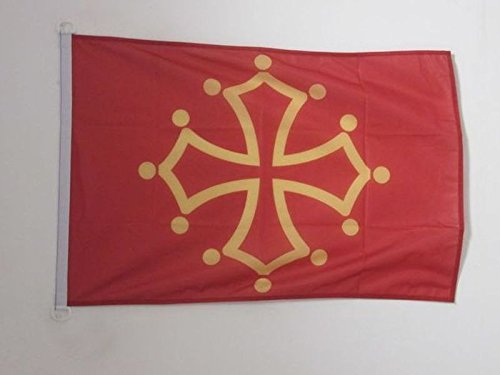 AZ FLAG Drapeau Midi-Pyrénées - Occitanie 90x60cm - Drapeau Occitan - France 60 x 90 cm Spécial Extérieur - Drapeaux
