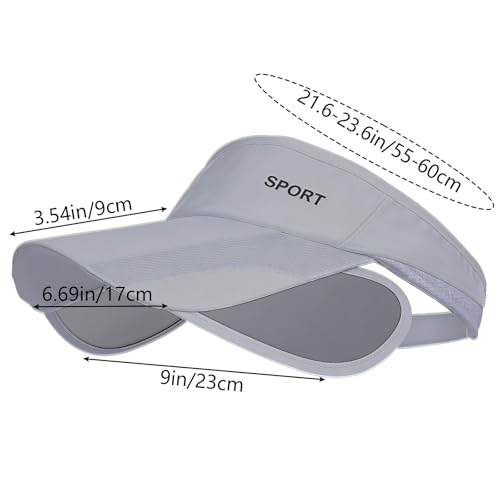 Image of Marrywindix Sport Wear Athletic Visor Sun Sports Visor Hat Adjustable Cap with Retractable Brim for Women and Men