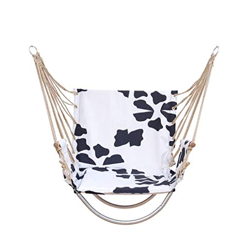 Liutao Hanging Chair Hammock Indoor Adult Swing Parachute Hammock Camping Hanging Bed Swing Portable (Color : White, Size : 80 * 55cm)