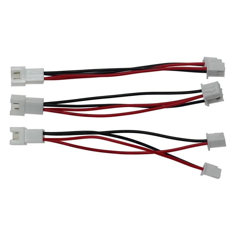 2.54mm Female to Two Male adapters, 100mm Extension Cable, 2P, 3P, 4P, 5P, 6P, 7P, 8P.(2P 1Female to 2Male)