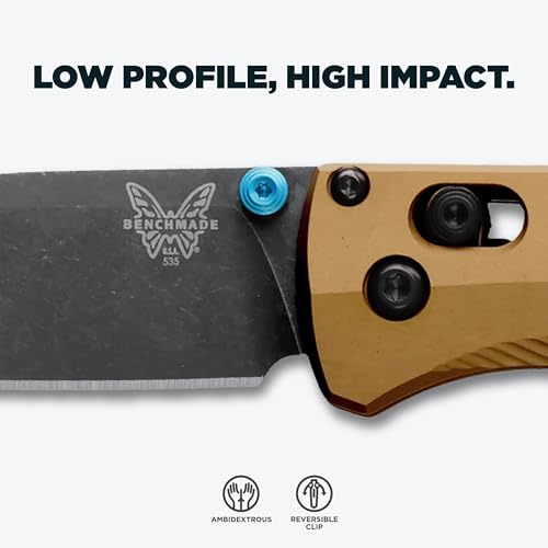 Benchmade - Bugout Outdoor EDC Folding Knife, Slim, Lightweight, Drop-Point Blade, Aluminum Handle (535BK-07) view 4