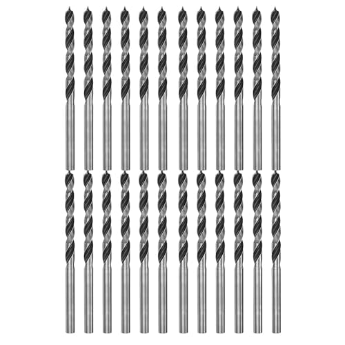 Image of 24pcs 3mm Wood Drill Bits Brad Point, wood drill bits, Cutting Edge, Professional Carbon Steel Drill Bits, Clean and Efficient Drilling (3mm-24pcs)