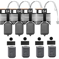 4PCS Hotend Kit for Snapmaker U1 Pre-Installed 0.4MM Hardened Steel Nozzle and 24v 48w Ceramic Heating Block with 2PCS Nozzle Parking Points and Silicone Brush for U1 3D Pirnter Accessories