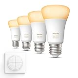 DE LA LUMIÈRE CHAUDE AU BLANC FROID : Rendez votre maison encore plus chaleureuse avec les ampoules LED Ambiance E27 Philips Hue. Ajustez facilement différentes teintes de lumière, de chaud à froid blanc, pour vous aider à vous détendre ou à vous concentrer.