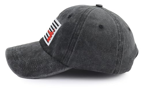 Image of Red Line Firefighter Axe USA Flag Hats for Men Women, Funny Adjustable Cotton Embroidered Baseball Cap