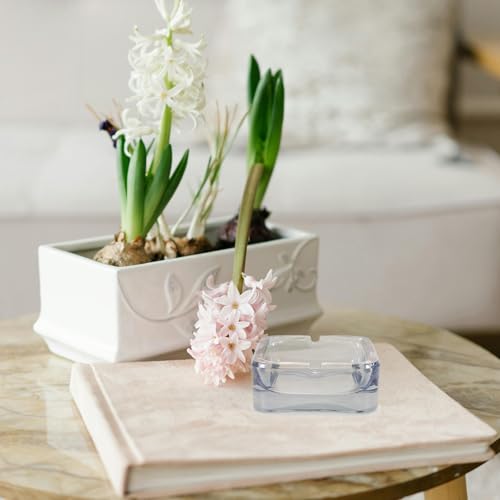 Cendrier pour terrasse Mikikit, set de 2 en verre rétro pour vos soirées sur le balcon - 8